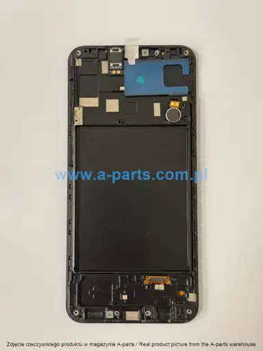 WYŚWIETLACZ LCD + EKRAN DOTYKOWY SAMSUNG A205 GALAXY A20 INCELL PREMIUM CZARNY (Z RAMKĄ) (Z MAŁYMI CZĘŚCIAMI)