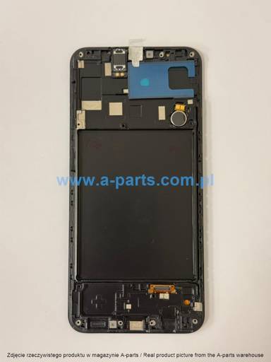 WYŚWIETLACZ LCD + EKRAN DOTYKOWY SAMSUNG A205 GALAXY A20 INCELL PREMIUM CZARNY (Z RAMKĄ) (Z MAŁYMI CZĘŚCIAMI)