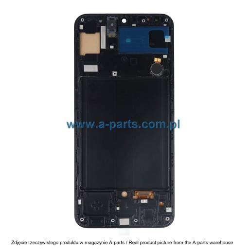 WYŚWIETLACZ LCD + EKRAN DOTYKOWY SAMSUNG A505 GALAXY A50 INCELL PREMIUM CZARNY (Z RAMKĄ) (Z MAŁYMI CZĘŚCIAMI)