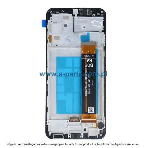 WYŚWIETLACZ LCD + EKRAN DOTYKOWY SAMSUNG A235 GALAXY A23 INCELL PREMIUM CZARNY (Z RAMKĄ) (Z MAŁYMI CZĘŚCIAMI)