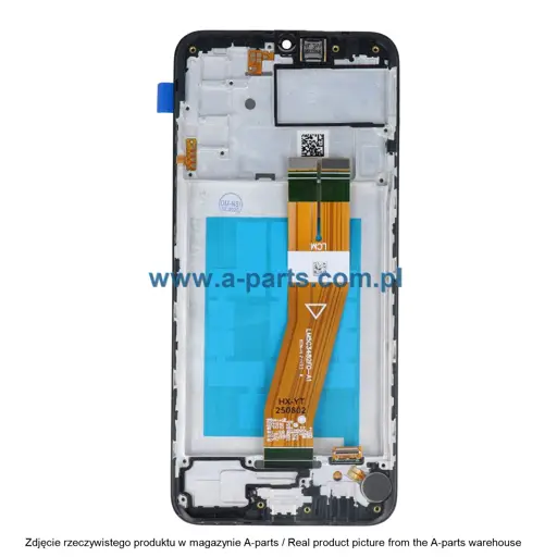 WYŚWIETLACZ LCD + EKRAN DOTYKOWY SAMSUNG A025 GALAXY A02S INCELL PREMIUM CZARNY (Z RAMKĄ) (Z MAŁYMI CZĘŚCIAMI)