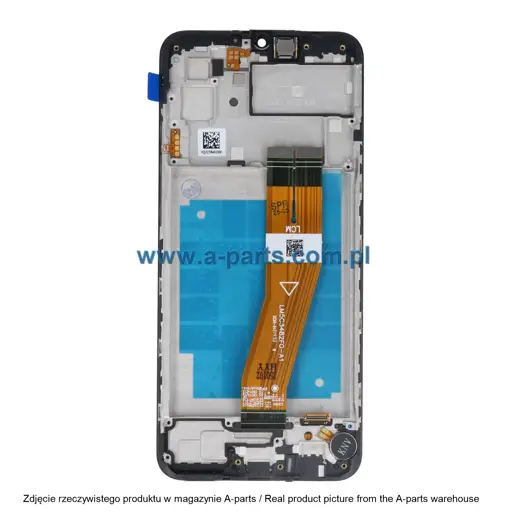 WYŚWIETLACZ LCD + EKRAN DOTYKOWY SAMSUNG A035 GALAXY A03 INCELL PREMIUM CZARNY (Z RAMKĄ) (Z MAŁYMI CZĘŚCIAMI)