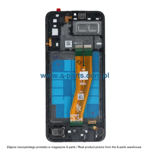 WYŚWIETLACZ LCD + EKRAN DOTYKOWY SAMSUNG A042 GALAXY A04E INCELL PREMIUM CZARNY (Z RAMKĄ) (Z MAŁYMI CZĘŚCIAMI)