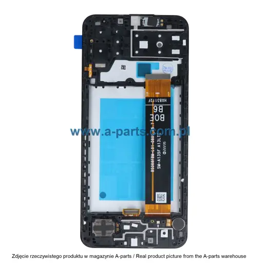 WYŚWIETLACZ LCD + EKRAN DOTYKOWY SAMSUNG A137 / A135 GALAXY A13S / A13 INCELL PREMIUM CZARNY (Z RAMKĄ) (Z MAŁYMI CZĘŚCIAMI)