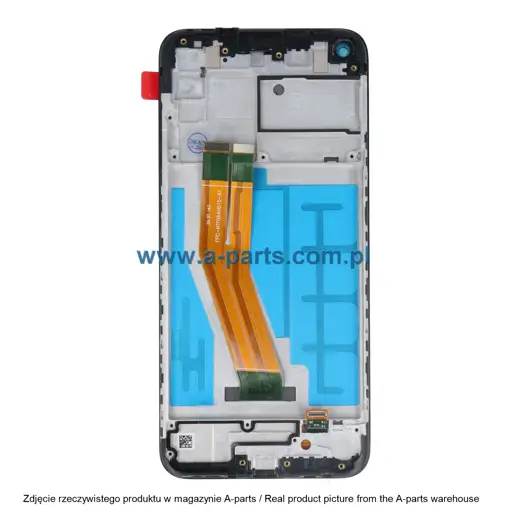 WYŚWIETLACZ LCD + EKRAN DOTYKOWY SAMSUNG A115 GALAXY A11 INCELL PREMIUM CZARNY (Z RAMKĄ) (Z MAŁYMI CZĘŚCIAMI)
