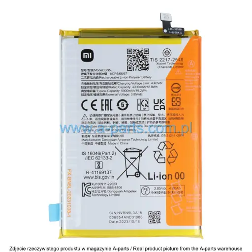 BATERIA XIAOMI REDMI 12C BN5A BN5L 5000 MAH 1330101000102B (ORYGINAŁ)
