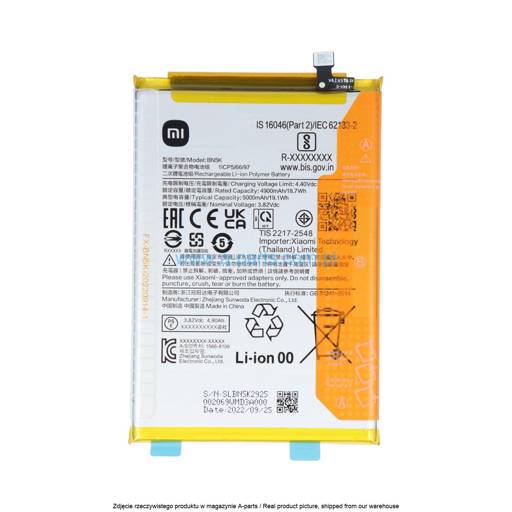 BATERIA BN5K XIAOMI REDMI 12C - 1330101000105B ( ORYGINALNA )