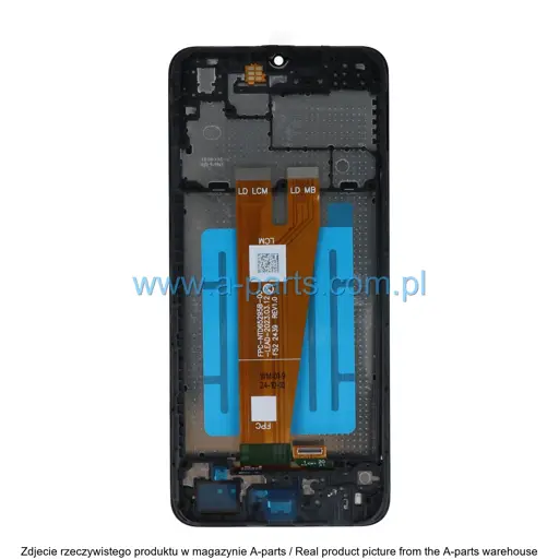 WYŚWIETLACZ LCD + EKRAN DOTYKOWY SAMSUNG A045 GALAXY A04 INCELL CZARNY (Z RAMKĄ)