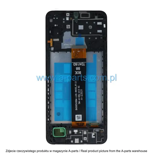 WYŚWIETLACZ LCD + EKRAN DOTYKOWY SAMSUNG A136 GALAXY A13 5G INCELL CZARNY (Z RAMKĄ) (Z MAŁYMI CZĘŚCIAMI)