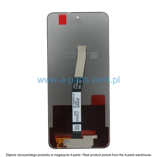 WYŚWIETLACZ LCD + EKRAN DOTYKOWY XIAOMI REDMI NOTE 9S / REDMI NOTE 9 PRO INCELL BEZ RAMKI CZARNY