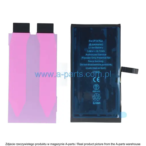 BATERIA DO IPHONE 14 PLUS O DUŻEJ POJEMNOŚCI 4850 MAH (DIAGNOSTYCZNA)