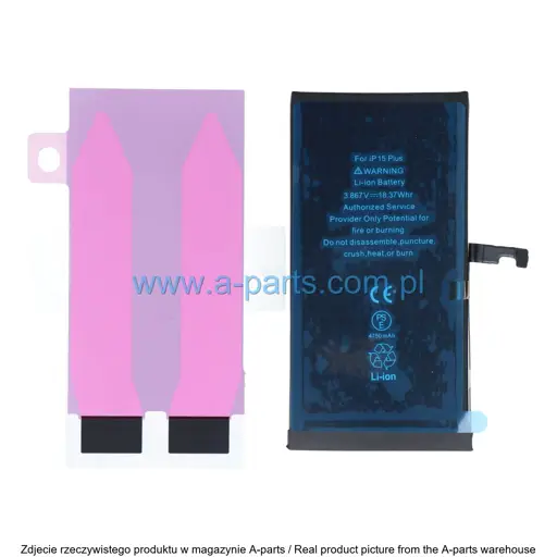 BATERIA DO IPHONE 15 PLUS O DUŻEJ POJEMNOŚCI 4750 MAH (DIAGNOSTYCZNA)