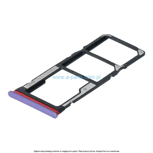 SZUFLADKA TACKA KARTY SIM XIAOMI REDMI NOTE 9T 5G - FIOLETOWA - 344200000A3W ( ORYGINALNA )
