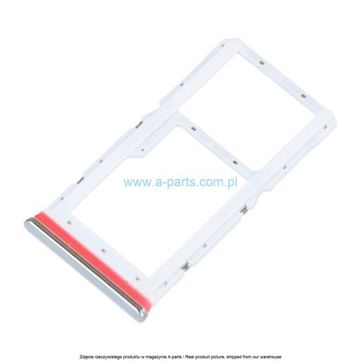 SZUFLADKA TACKA KARTY SIM XIAOMI REDMI NOTE 8 PRO - SREBRNA - 48200000083W ( ORYGINALNA )
