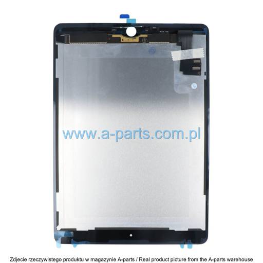 WYŚWIETLACZ LCD + EKRAN DOTYKOWY DO IPAD AIR 9.7" GEN2 (2014) A1566 / A1567 ODNOWIONY (REFURBISHED) FOG CZARNY