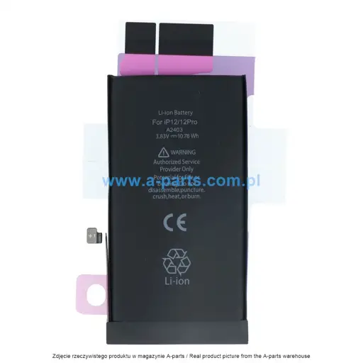 BATERIA DO IPHONE 12 / 12 PRO Z ORYGINALNYM CHIPEM IC