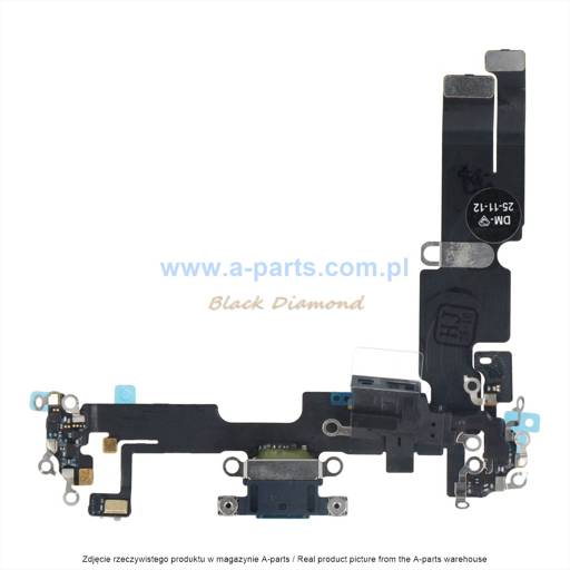 TAŚMA FLEX DO IPHONE 14 PLUS CZARNA ZE ZŁĄCZEM ŁADOWANIA