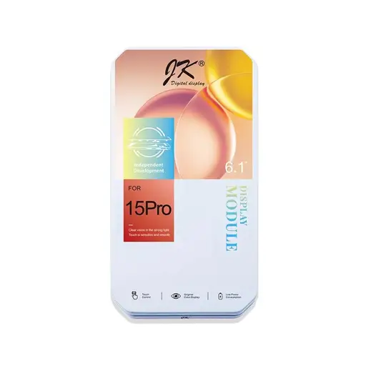 WYŚWIETLACZ LCD + EKRAN DOTYKOWY 90HZ DO IPHONE 15 PRO INCELL FHD JK