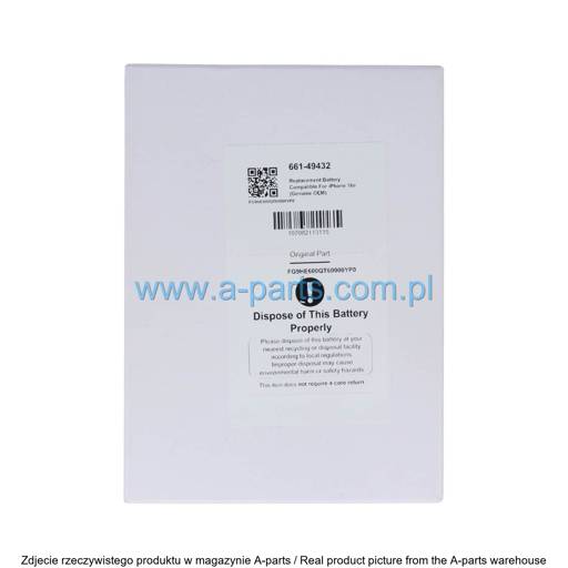 BATERIA DO IPHONE 16E 661-49432 SERVICE PACK