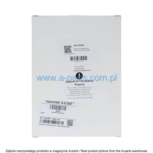 BATERIA DO IPHONE AIR 661-55235 SERVICE PACK
