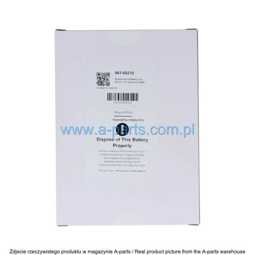 BATERIA DO IPHONE 17E 661-60210 SERVICE PACK
