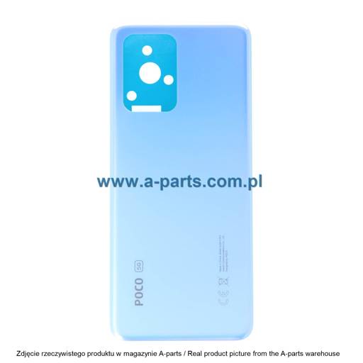KLAPKA BATERII XIAOMI POCO X4 GT - NIEBIESKA - 5505000277QK ( ORYGINALNA )