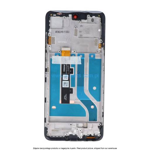 WYŚWIETLACZ LCD + EKRAN DOTYKOWY MOTOROLA MOTO EDGE 20 LITE XT2139 - CZARNY - 5D68C19271 | 5D68C23405 (ORYGINALNY SERVICE PACK)