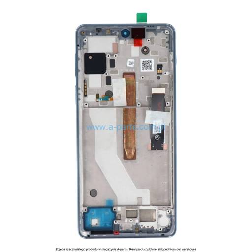 WYŚWIETLACZ LCD + EKRAN DOTYKOWY MOTOROLA EDGE 20 PRO XT2153 - BIAŁY - 5D68C19376 ( ORYGINALNY )