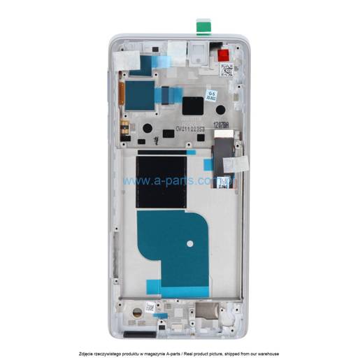 WYŚWIETLACZ LCD + EKRAN DOTYKOWY MOTOROLA EDGE 30 PRO XT2201 - BIAŁY - 5D68C20277 5D68C20264 ( ORYGINALNY )