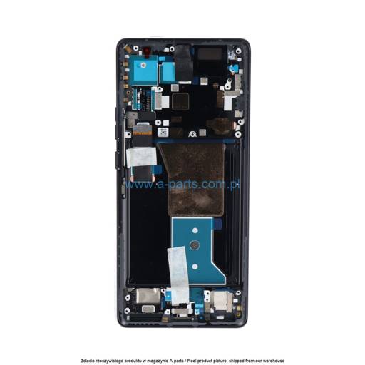 WYŚWIETLACZ LCD + EKRAN DOTYKOWY MOTOROLA EDGE 40 PRO XT2301 - CZARNY - 5D68C21986 | 5D68C22010 (ORYGINALNY SERVICE PACK)