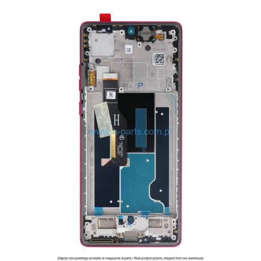WYŚWIETLACZ LCD + EKRAN DOTYKOWY MOTOROLA EDGE 50 FUSION XT2429 - HOT PINK - 5D68C24360 | 5D68C24363 | 5D68C24634 (ORYGINALNY SERVICE PACK)