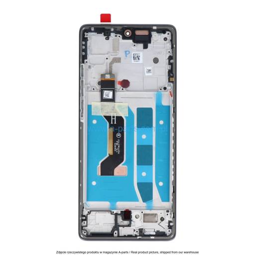 WYŚWIETLACZ LCD + EKRAN DOTYKOWY MOTOROLA MOTO G85 5G XT2427 - CZARNY - 5D68C24854 | 5D68C24989 (ORYGINALNY SERVICE PACK)