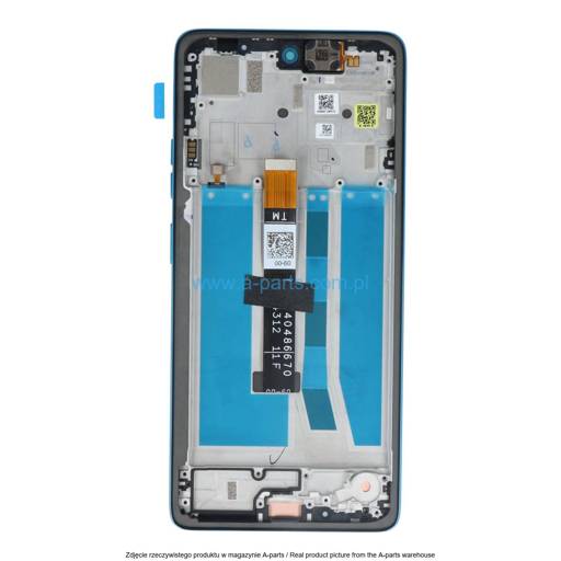 WYŚWIETLACZ LCD + EKRAN DOTYKOWY MOTOROLA MOTO G75 5G XT2437 - AQUA BLUE - 5D68C28969 | 5D68C29067 (ORYGINALNY SERVICE PACK)
