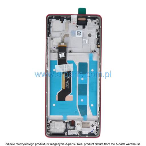 WYŚWIETLACZ LCD + EKRAN DOTYKOWY MOTOROLA MOTO G85 5G XT2427 MAGENTOWY / MAGENTA 5D68C29595, 5D68C27222 (ORYGINAŁ)