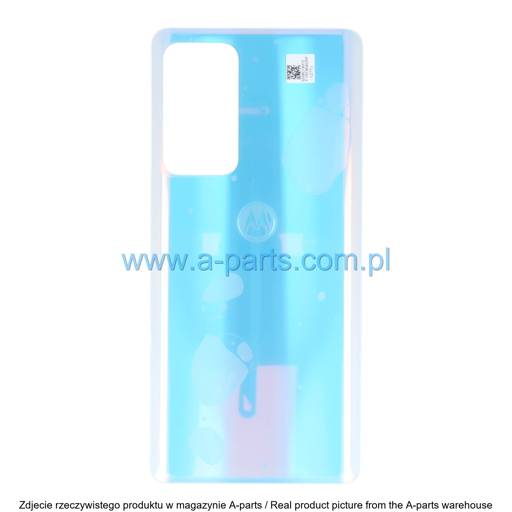 KLAPKA BATERII MOTOROLA MOTO EDGE 20 PRO XT2153 - CLOUD (BIAŁA) - 5S58C19372 ( ORYGINALNA )