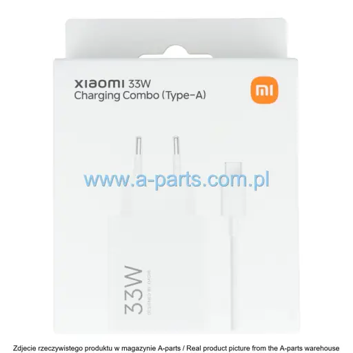 ŁADOWARKA SIECIOWA XIAOMI CHARGING COMBO 33W TYPE A 6934177784330 (ORYGINALNA)