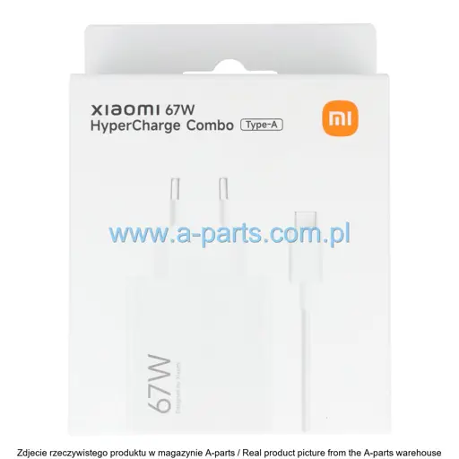 ŁADOWARKA SIECIOWA XIAOMI HYPERCHARGE COMBO 67W TYPE A 6941812714393 (ORYGINALNA)