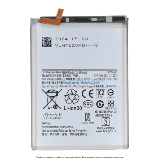 BATERIA SAMSUNG M31M317 EB-BM317ABY 6000MAH