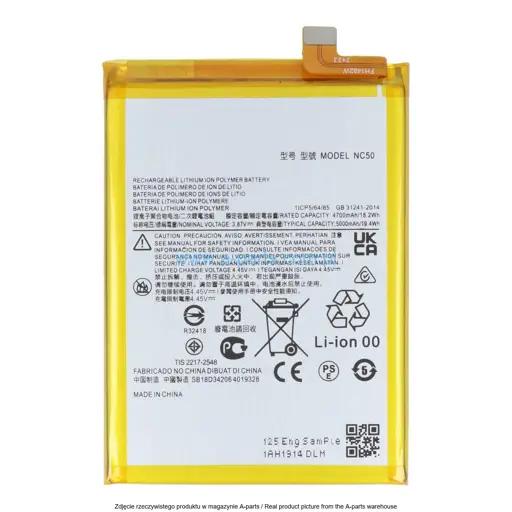 BATERIA MOTOROLA MOTO G41 5G NC50 5000MAH