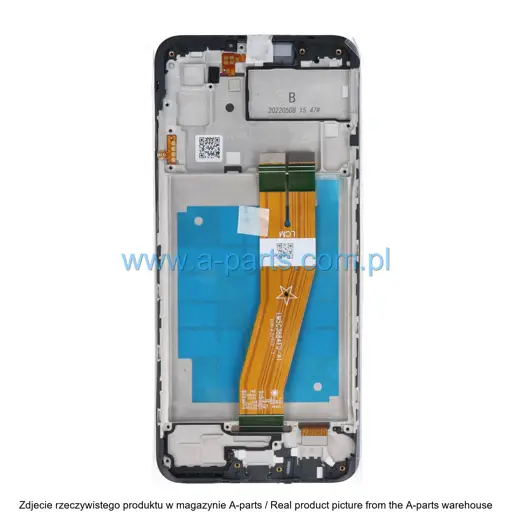 WYŚWIETLACZ LCD + EKRAN DOTYKOWY SAMSUNG A03 2022  SM-A035F (NON EU) - CZARNY - GH81  - 21625A (ORYGINAŁ)