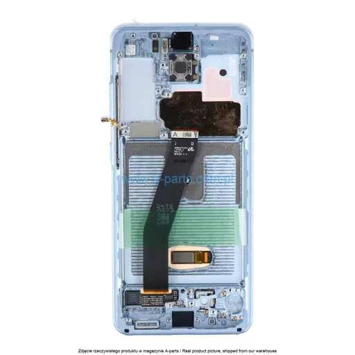 WYŚWIETLACZ LCD + EKRAN DOTYKOWY SAMSUNG G980 / G981 GALAXY S20 4G / 5G NIEBIESKI GH82-22123D | GH82-22131D | GH82-31433D (ORYGINALNY)