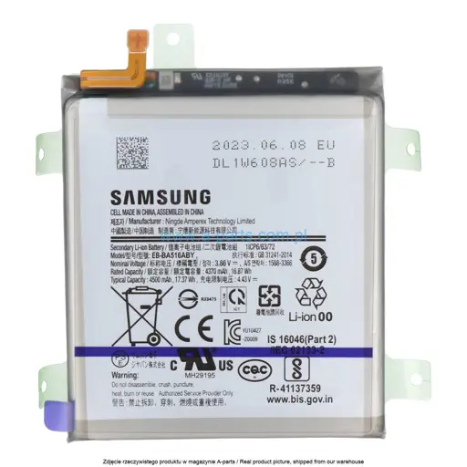 BATERIA SAMSUNG A51 5G SM-A516 EB-BA516ABY 4500MAH GH82-22889A (ORYGINALNA)