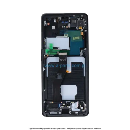 WYŚWIETLACZ LCD + EKRAN DOTYKOWY SAMSUNG S21 ULTRA 5G SM-G998 - CZARNY - GH82-24589A | GH82-24590A | GH82-26035A | GH82-26039A (ASSEMBLED)