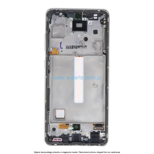 WYŚWIETLACZ LCD + EKRAN DOTYKOWY SAMSUNG A52S SM-A528 - BIAŁY - GH82-26861D | GH82-26863D | GH82-26909D | GH82-26910D (ORYGINALNY ODNOWIONY SERVICE PACK)