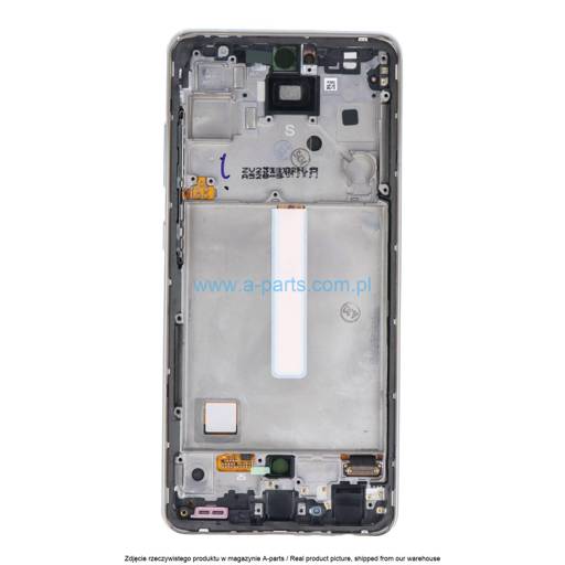 WYŚWIETLACZ LCD + EKRAN DOTYKOWY SAMSUNG A52S SM-A528 - BIAŁY - GH82-26861D | GH82-26863D | GH82-26909D | GH82-26910D (ASSEMBLED)