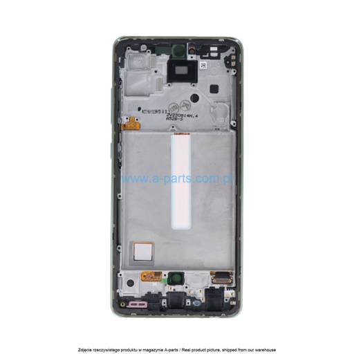 WYŚWIETLACZ LCD + EKRAN DOTYKOWY SAMSUNG A52S SM-A528 - ZIELONY - GH82-26861E | GH82-26863E (ASSEMBLED)