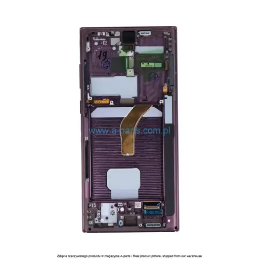 WYŚWIETLACZ LCD + EKRAN DOTYKOWY SAMSUNG S908 GALAXY S22 ULTRA BORDOWY GH82-27488B | GH82-27489B (ORYGINALNY)