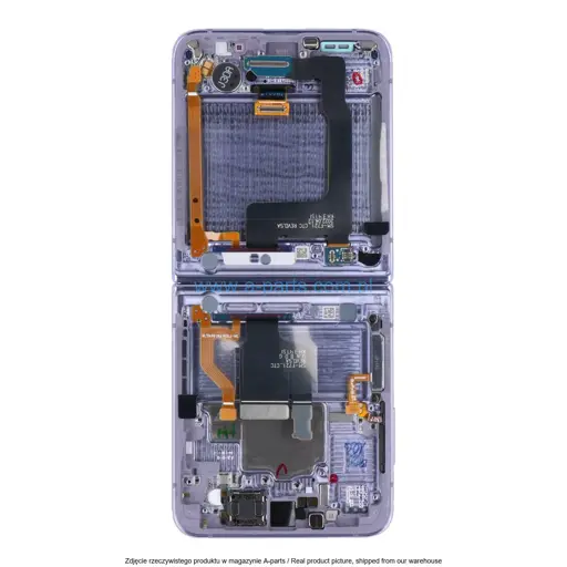 WYŚWIETLACZ LCD + EKRAN DOTYKOWY (WEWNĘTRZNY) SAMSUNG Z FLIP 4 5G SM-F721 - FIOLETOWY - GH82-29440B | GH82-29441B | GH82-30238B | GH82-30239B (ORYGINALNY SERVICE PACK)