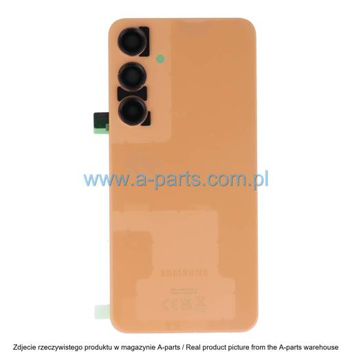 KLAPKA BATERII SAMSUNG GALAXY S24 PLUS - POMARAŃCZOWA - GH82-33275G ( ORYGINALNA )
