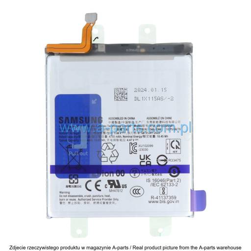 BATERIA SAMSUNG S24 PLUS SM-S926 EB-BS926ABY 4900MAH GH82-33334A (ORYGINALNA)